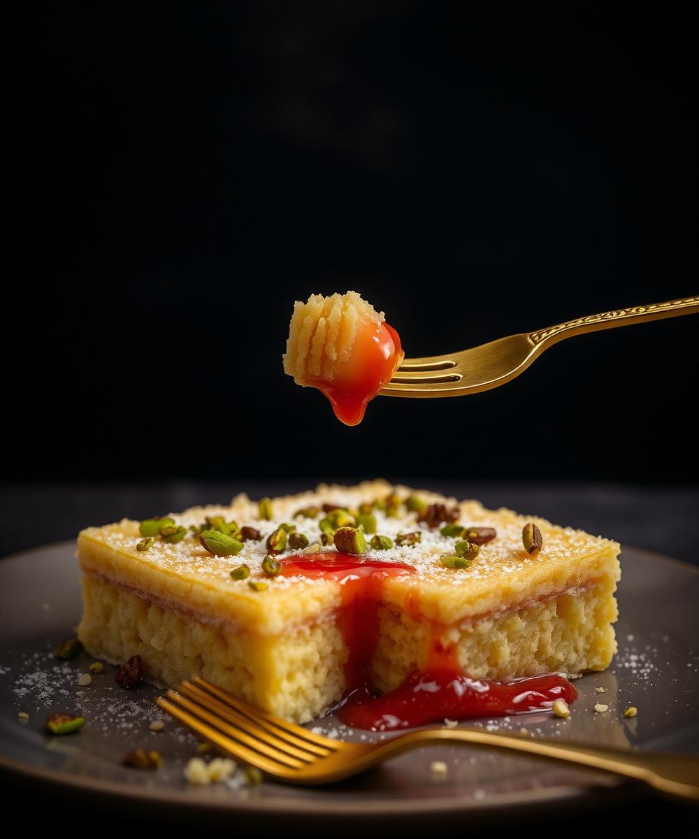 Kunafa with Rose